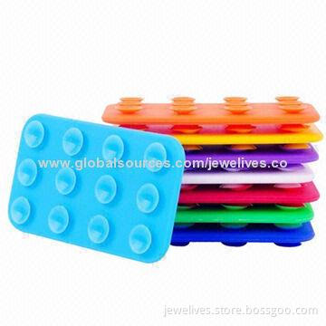 Silicone Phone Card Pouch with Suction Cups